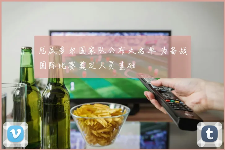 厄瓜多尔国家队公布大名单 为备战国际比赛奠定人员基础