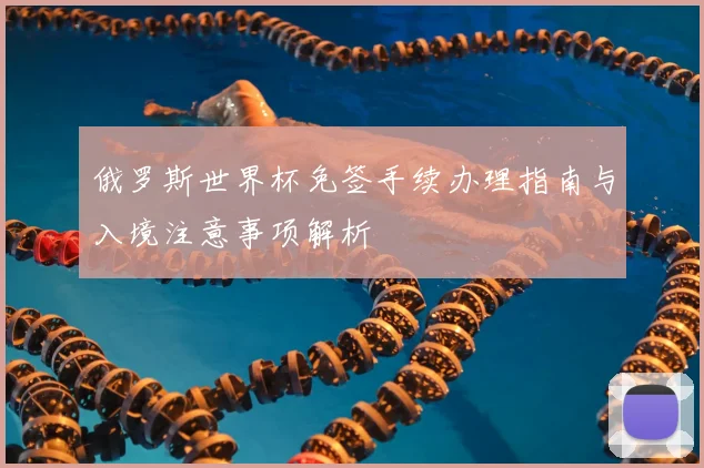 俄罗斯世界杯免签手续办理指南与入境注意事项解析